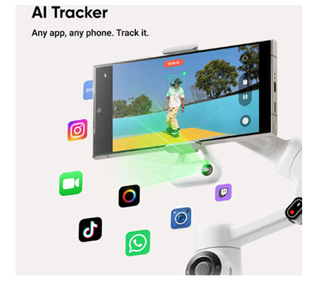 Insta360 Flow 2 AI Tracker Kit - Summit White
