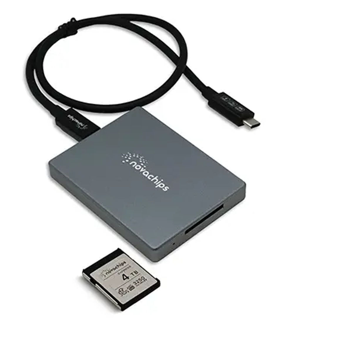 NOVACHIPS CFExpress Type B Card Reader Portable USB 4.0