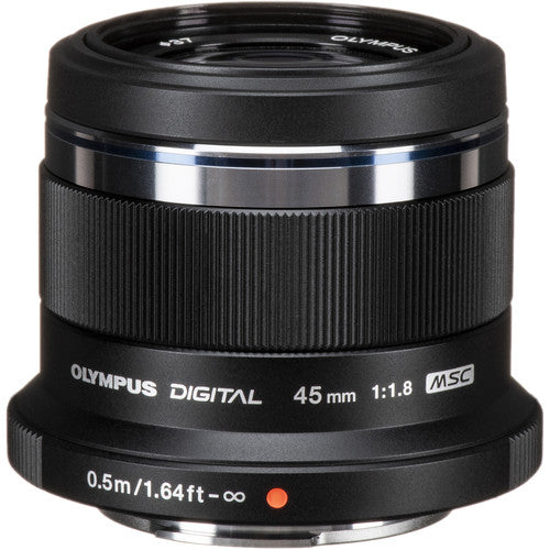 OM SYSTEM M.ZUIKO DIGITAL 45mm F1.8 Lens (Black)