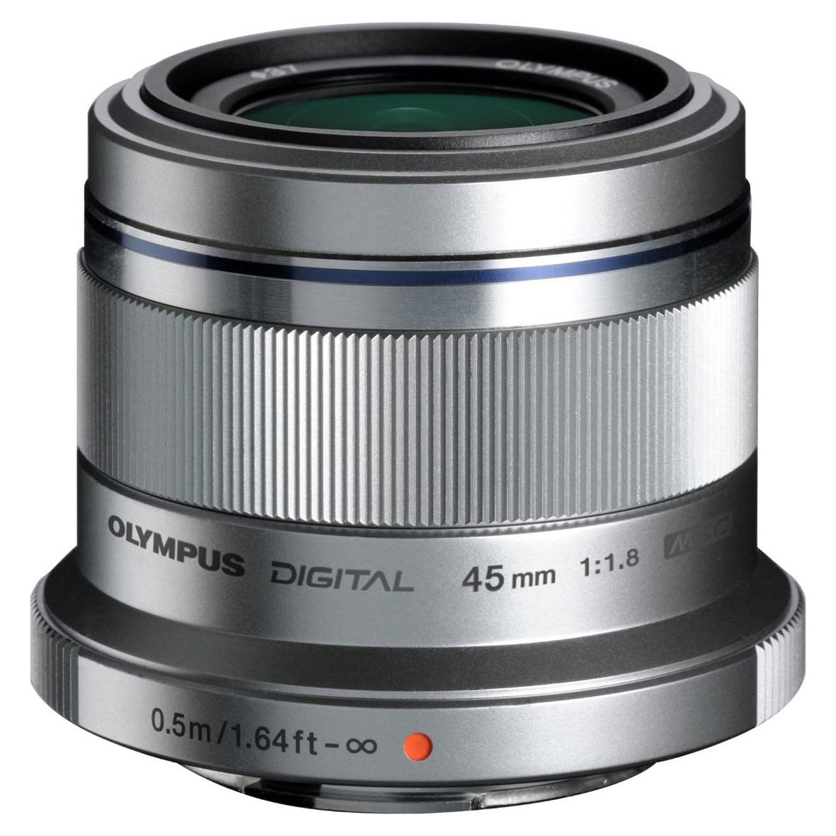 OM SYSTEM M.ZUIKO DIGITAL 45mm F1.8 Lens (Silver)