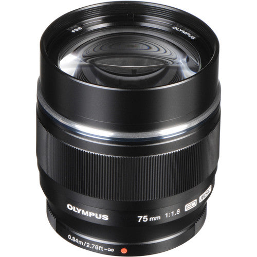 OM SYSTEM M.ZUIKO DIGITAL ED 75mm F1.8 Lens (Black)