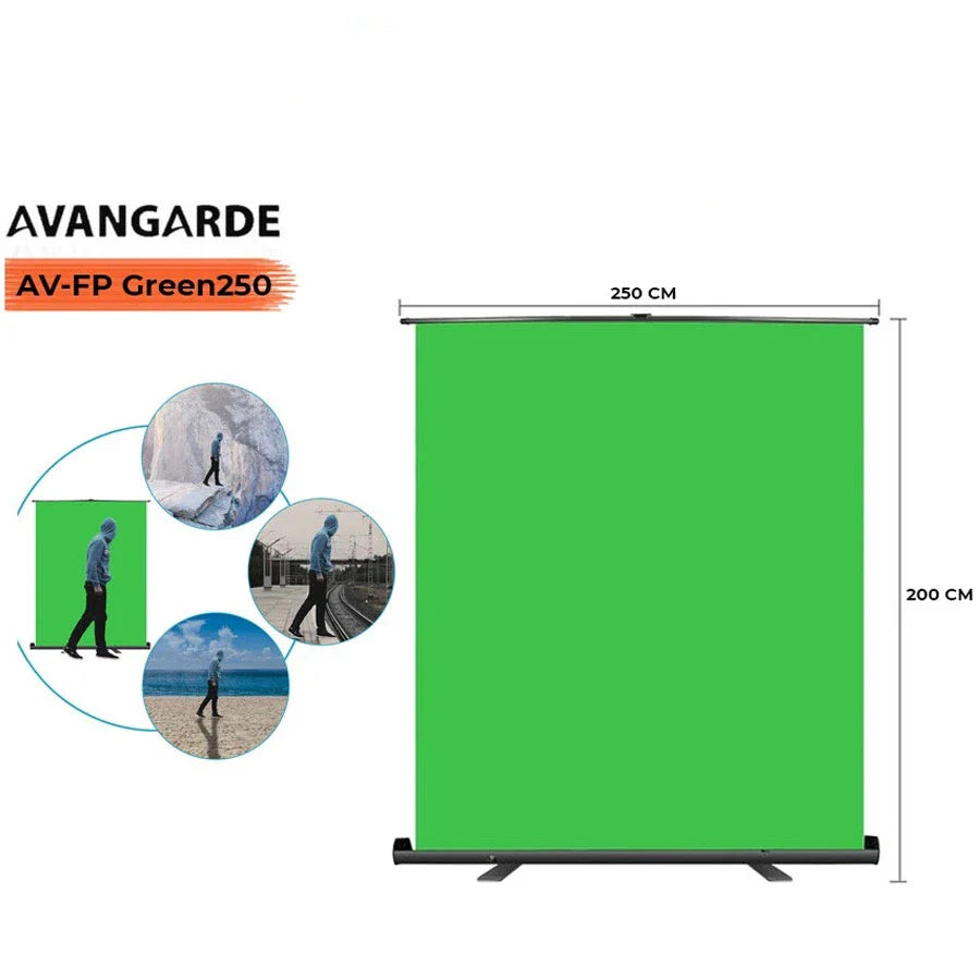 Avangarde AV-FP Green250 Floor Pull Green Screen 250x200cm