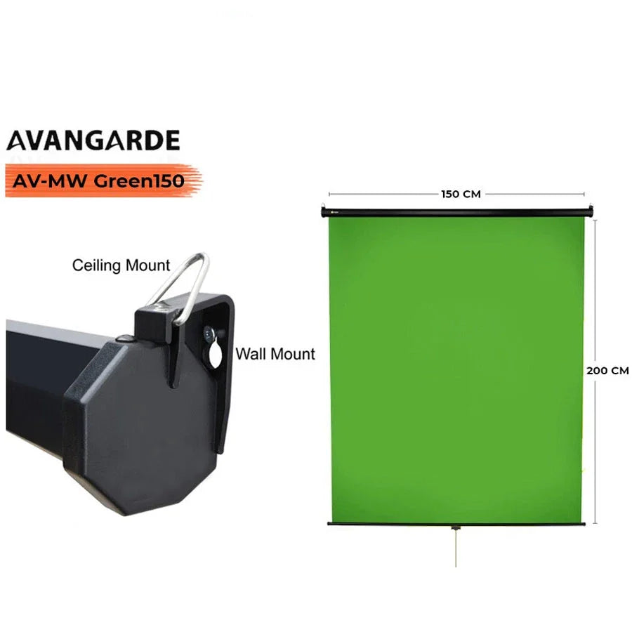 Avangarde AV-MW Green150 Manual Wall Green Screen 150x200cm