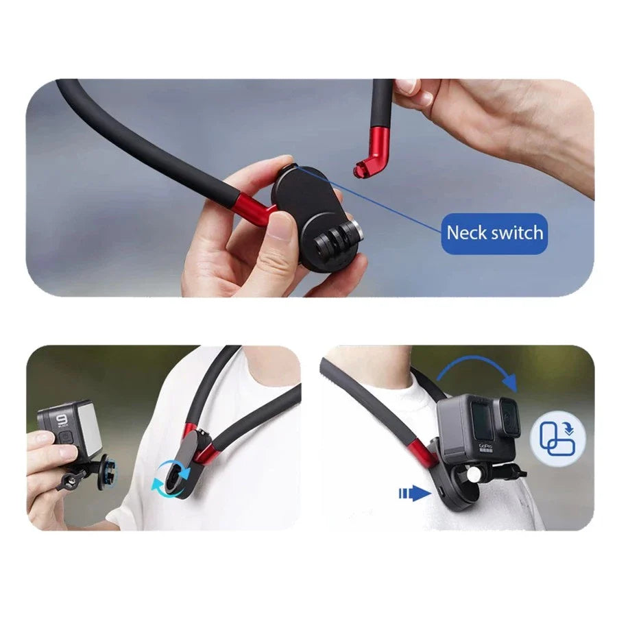 Avangarde Neck Hold Mount Strap Action Camera GoPro & Smartphone
