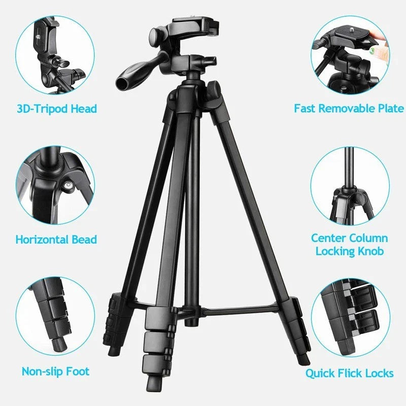 Avangarde AV-T135 Portable Tripod + SJ-85 Phone Holder Tripod Kamera