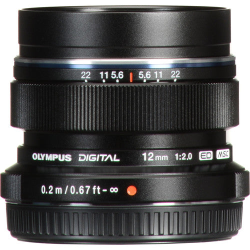 OM SYSTEM M.ZUIKO DIGITAL ED 12mm F2.0 Lens (Black)
