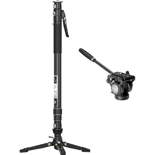 YC Onion Pineta Pro Carbon Fiber Monopod and FH60