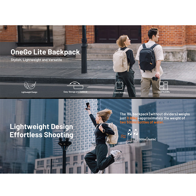 PGYTECH OneGo Lite Backpack 16L Cream P-CB-354