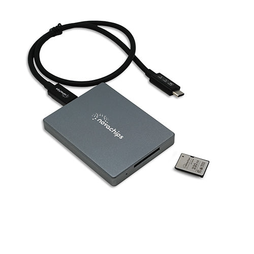 NOVACHIPS CFExpress Type B Card Reader Portable USB 4.0
