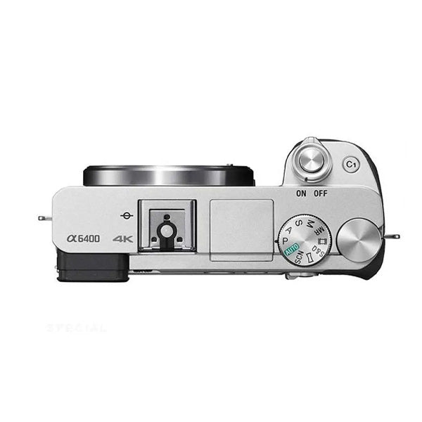 Sony Alpha a6400 Mirrorless Digital Camera with E PZ 16-50mm f3.5-5.6 OSS II Lens (Silver)