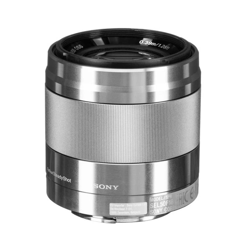 Sony E 50mm f1.8 OSS Lens (Silver)
