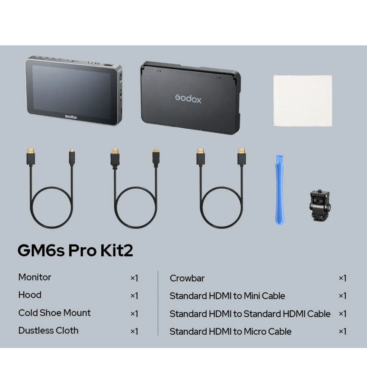Godox Monitor GM6S Pro Kit 2