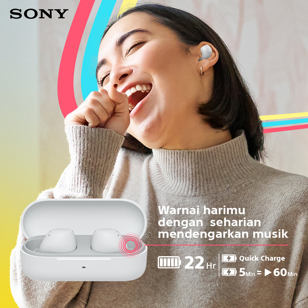 Sony WF-C510 True Wireless Earbuds Yellow