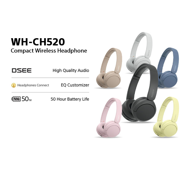 Sony WH CH520 Wireless Headphones