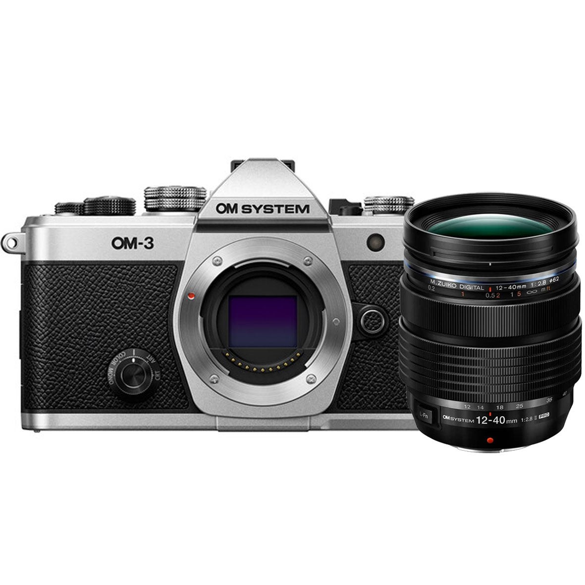 OM SYSTEM OM-3 Mirrorless Camera Body Only + M.ZUIKO DIGITAL ED 12-40mm F2.8 PRO II