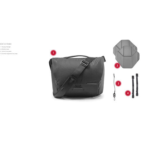 Peak Design BEDM-13-BK-3 Everyday Messenger 13 Inch Small Black