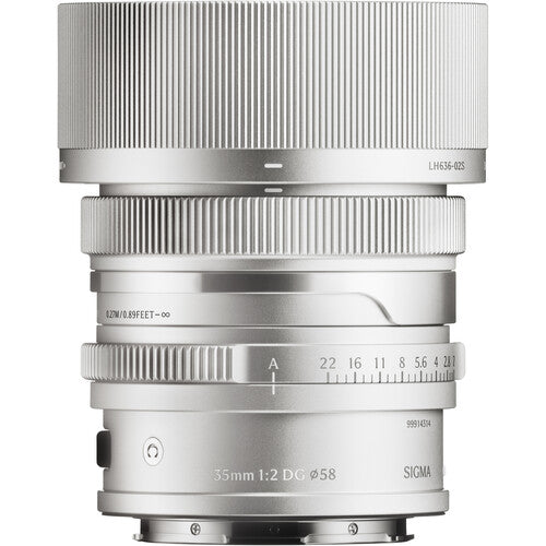 Sigma 35mm f/2 DG Contemporary Lens (L-Mount, Silver)
