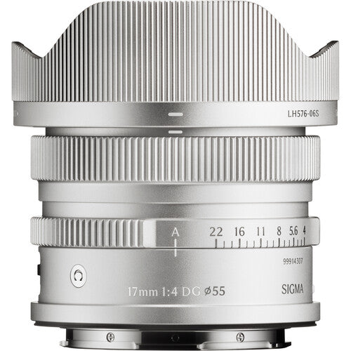 Sigma 17mm f4 DG Contemporary Lens (L-Mount, Silver)