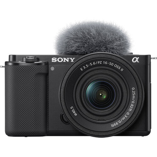Sony ZV-E10 Mirrorless Camera with E PZ 16-50mm f3.5-5.6 OSS II Lens (Black)