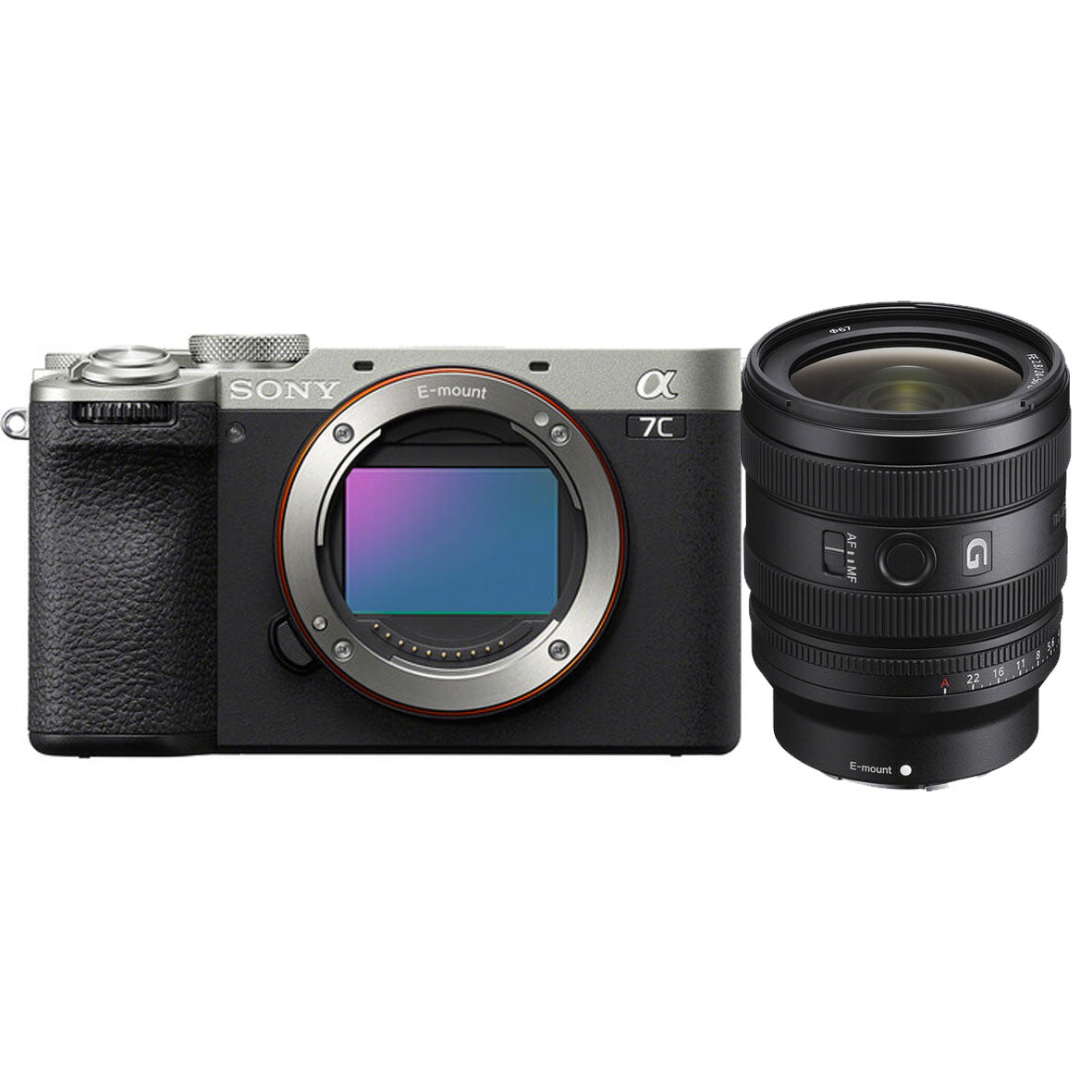 Sony a7C II Mirrorless Camera (Silver) with Sony FE 24-50mm f2.8 G Lens (Sony E)