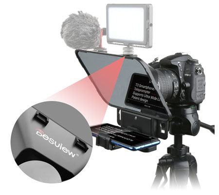 Desview T3 Broadcast Teleprompter for Camera Interview