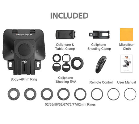 Desview T3 Broadcast Teleprompter for Camera Interview