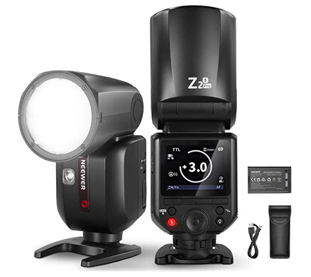 Neewer Z2PRO-F 76Ws TTL Round Head Flash Speedlite For Fujiflm