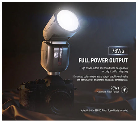 Neewer Z2PRO-F 76Ws TTL Round Head Flash Speedlite For Fujiflm