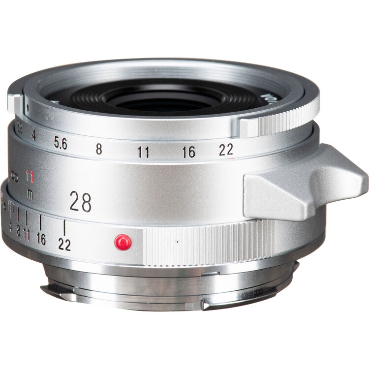Voigtlander Lens 28mm f2.8 VM II Color Skopar for Leica M - Silver