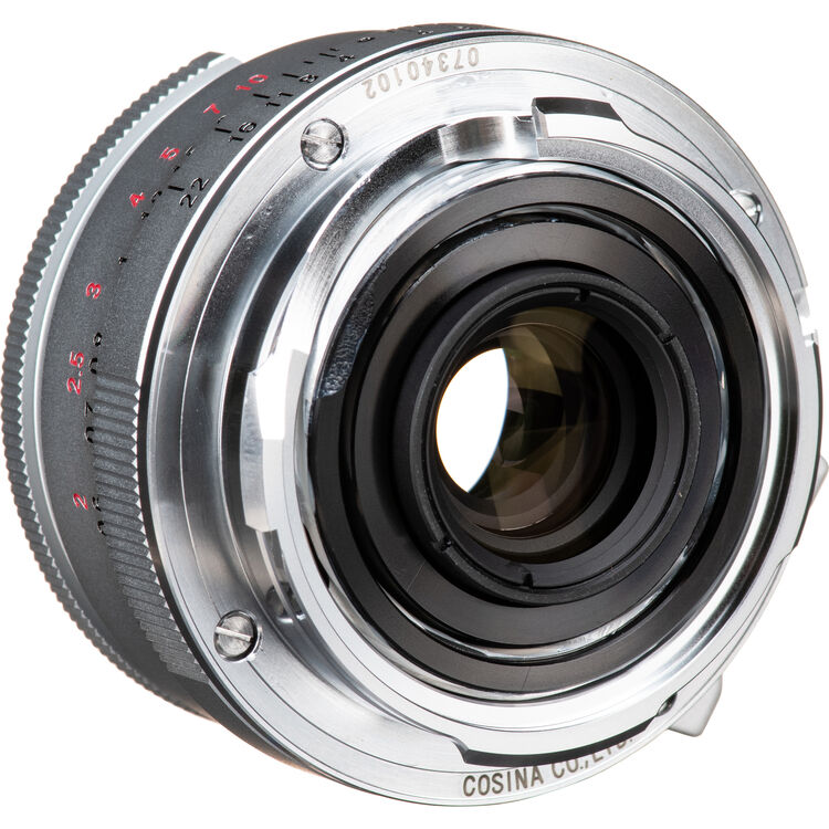 Voigtlander Lens 28mm f2.8 VM II Color Skopar for Leica M - Silver