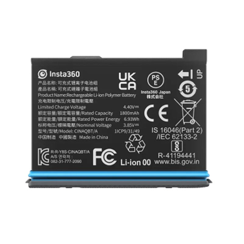 Insta360 X3 Rechargeable 1800mAh Battery