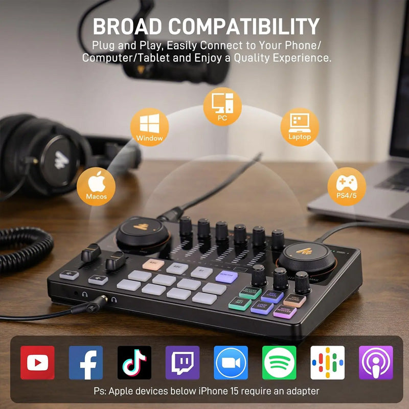 Maono E2 GEN 2 AME2 Soundcard Podcast Console