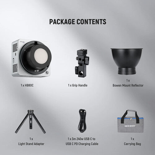 Neewer HB80C 80W RGBWW Mini COB LED Video Light