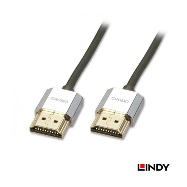 Lindy #41670 CROMO Slim High Speed HDMI Cable with Ethernet, 0.5m