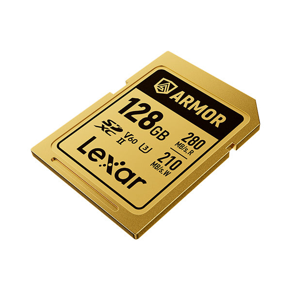 LEXAR ARMOR GOLD SDXC UHS-II 128GB W 210MB/s R 280MB/s LSDAMGL128G-RNNNG