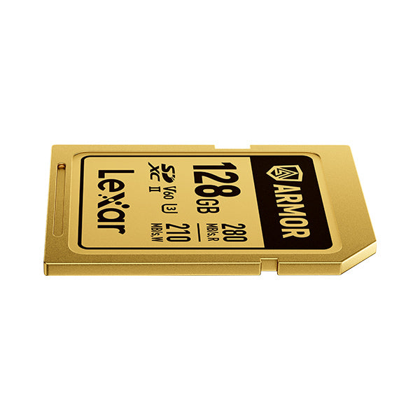 LEXAR ARMOR GOLD SDXC UHS-II 128GB W 210MB/s R 280MB/s LSDAMGL128G-RNNNG
