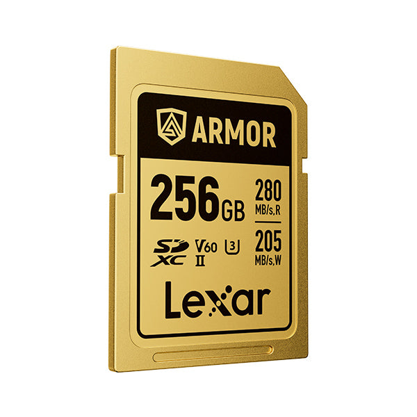 LEXAR ARMOR GOLD SDXC UHS-II 256GB W 205MB/s R 280MB/s LSDAMGL256G-RNNNG