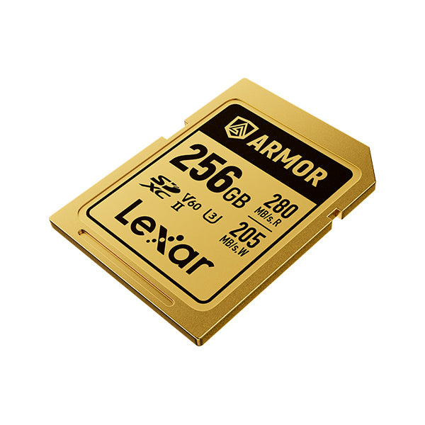 LEXAR ARMOR GOLD SDXC UHS-II 256GB W 205MB/s R 280MB/s LSDAMGL256G-RNNNG