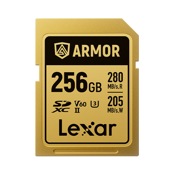 LEXAR ARMOR GOLD SDXC UHS-II 256GB W 205MB/s R 280MB/s LSDAMGL256G-RNNNG