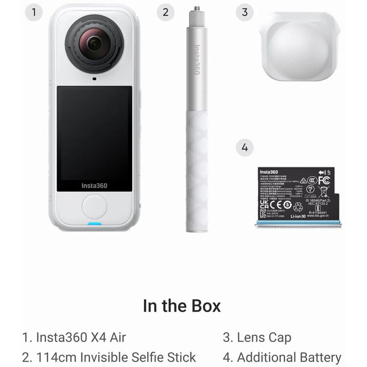 Insta360 X4 Air Starter Bundle - Artic White