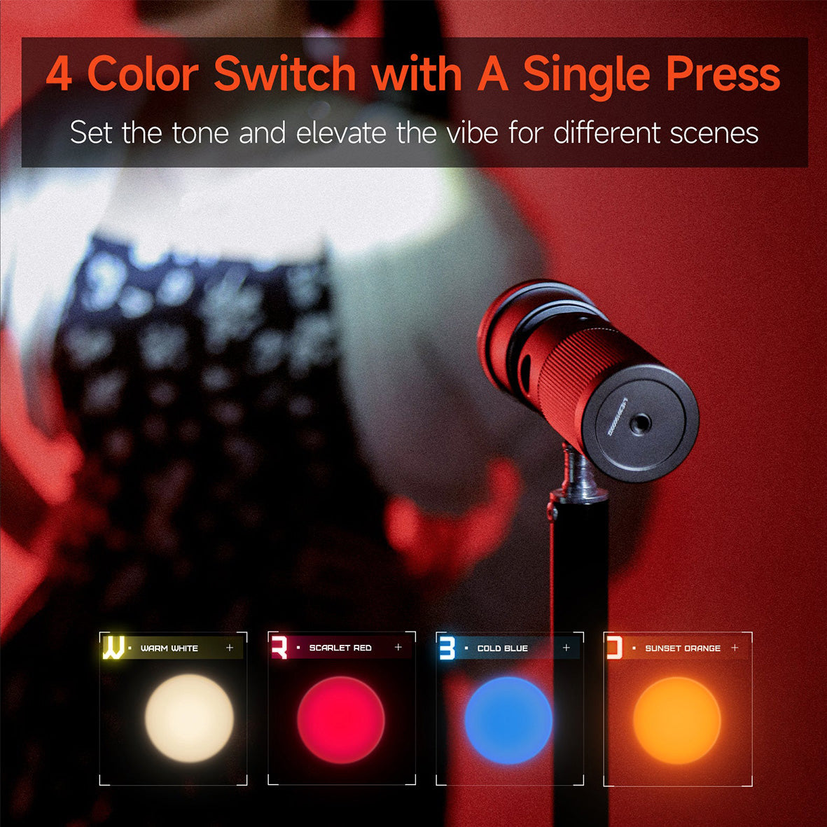 Photoolex ZOOM Light (10W 4 Color - Silicon Gobo) TF-LS-104FS-TZ