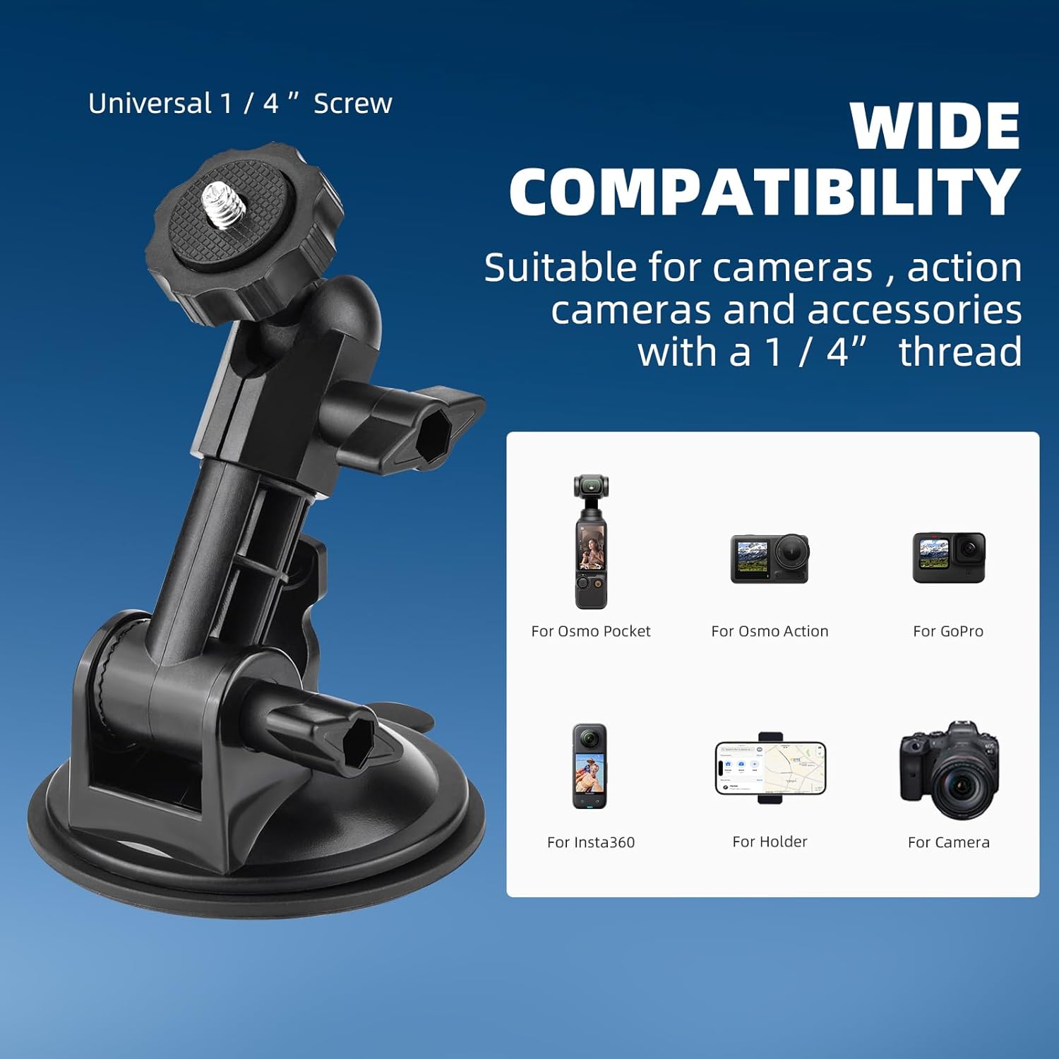 BRDRC OSMO POCKET 3 Car Suction Cup Mount ZZ10131