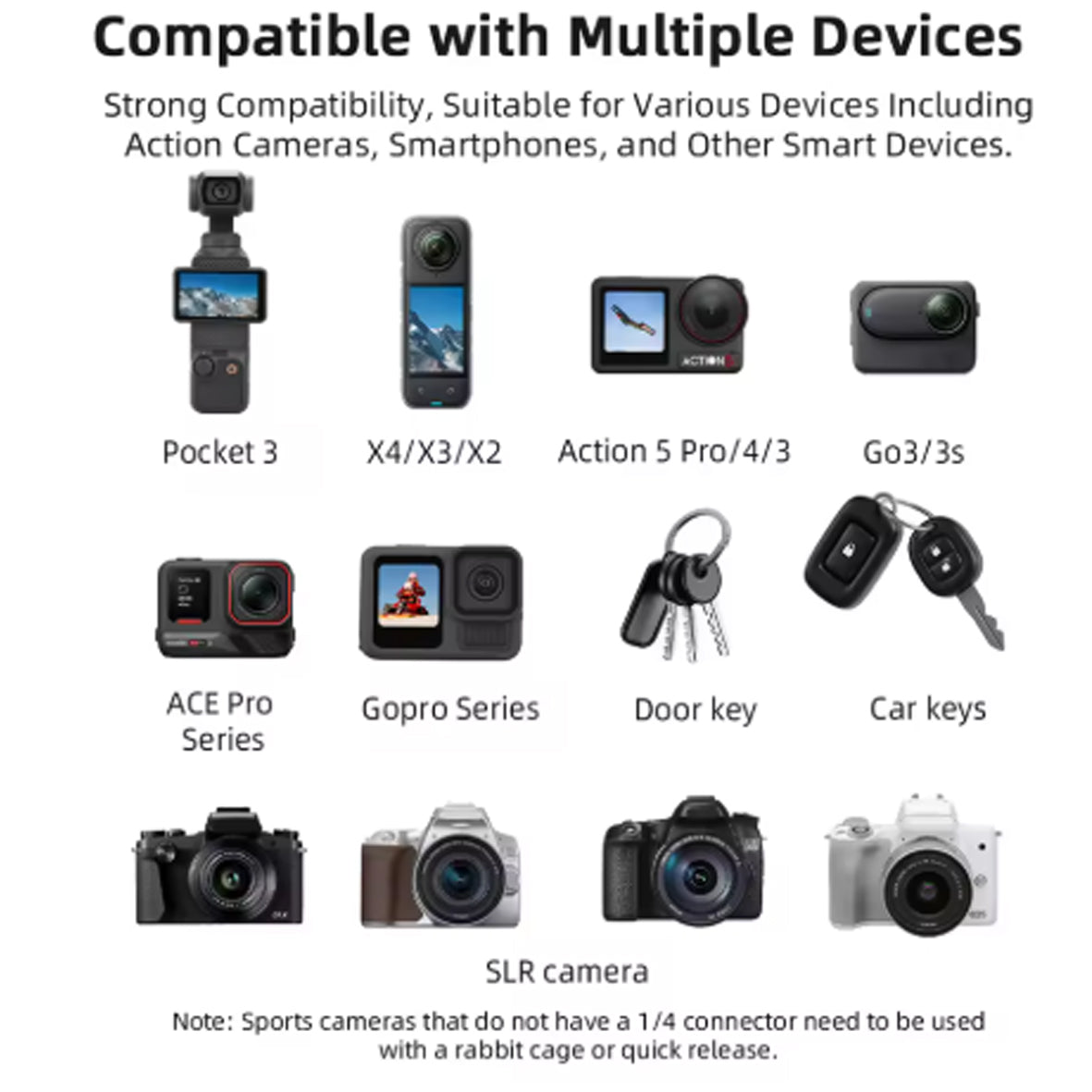 BRDRC POCKET 3 Adjustable Crossbody Strap + Double Buckle