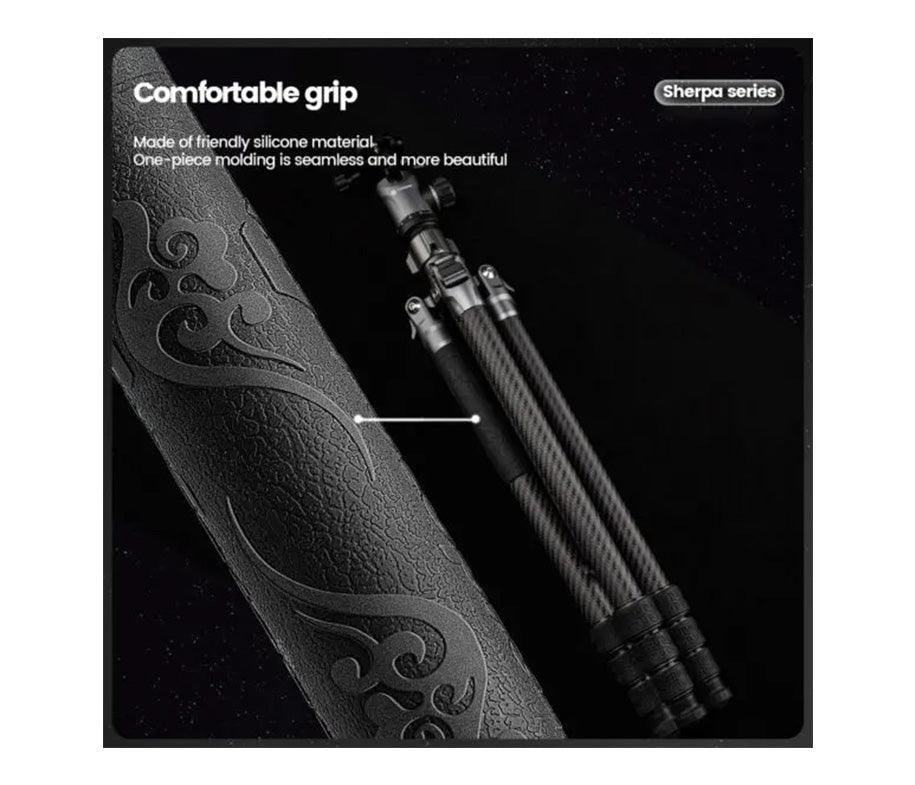 Fotopro Sherpa Plus Carbon Fiber Tripod + 52Q Ballhead Black