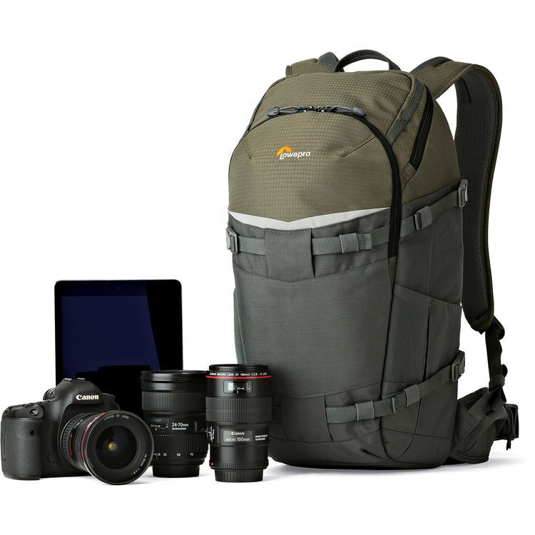 Lowepro Flipside Trek BP 350 AW Grey - Dark Green