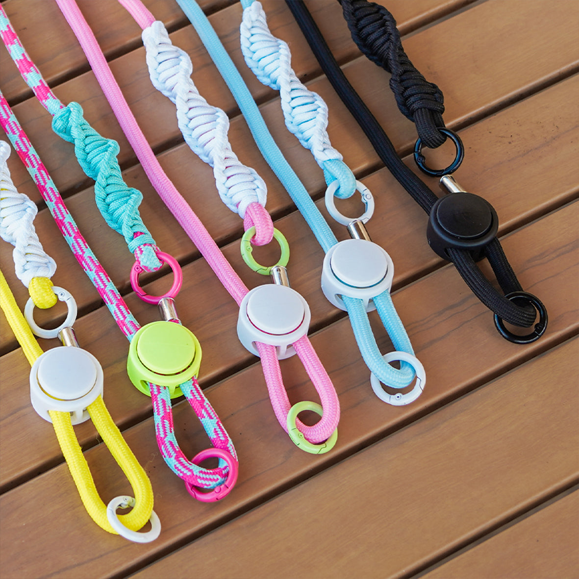 BRDRC POCKET 3 Adjustable Lanyard (Pink Rope White Knot) PO3014_1