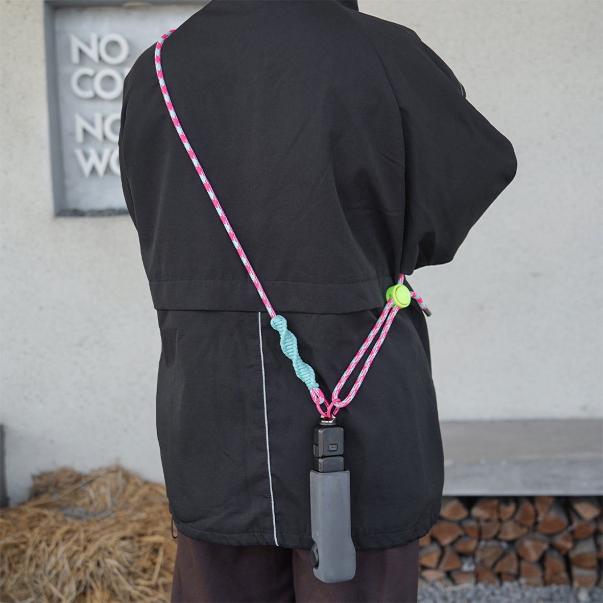 BRDRC POCKET 3 Adjustable Lanyard (Light Blue Rope White Knot) PO3014_4