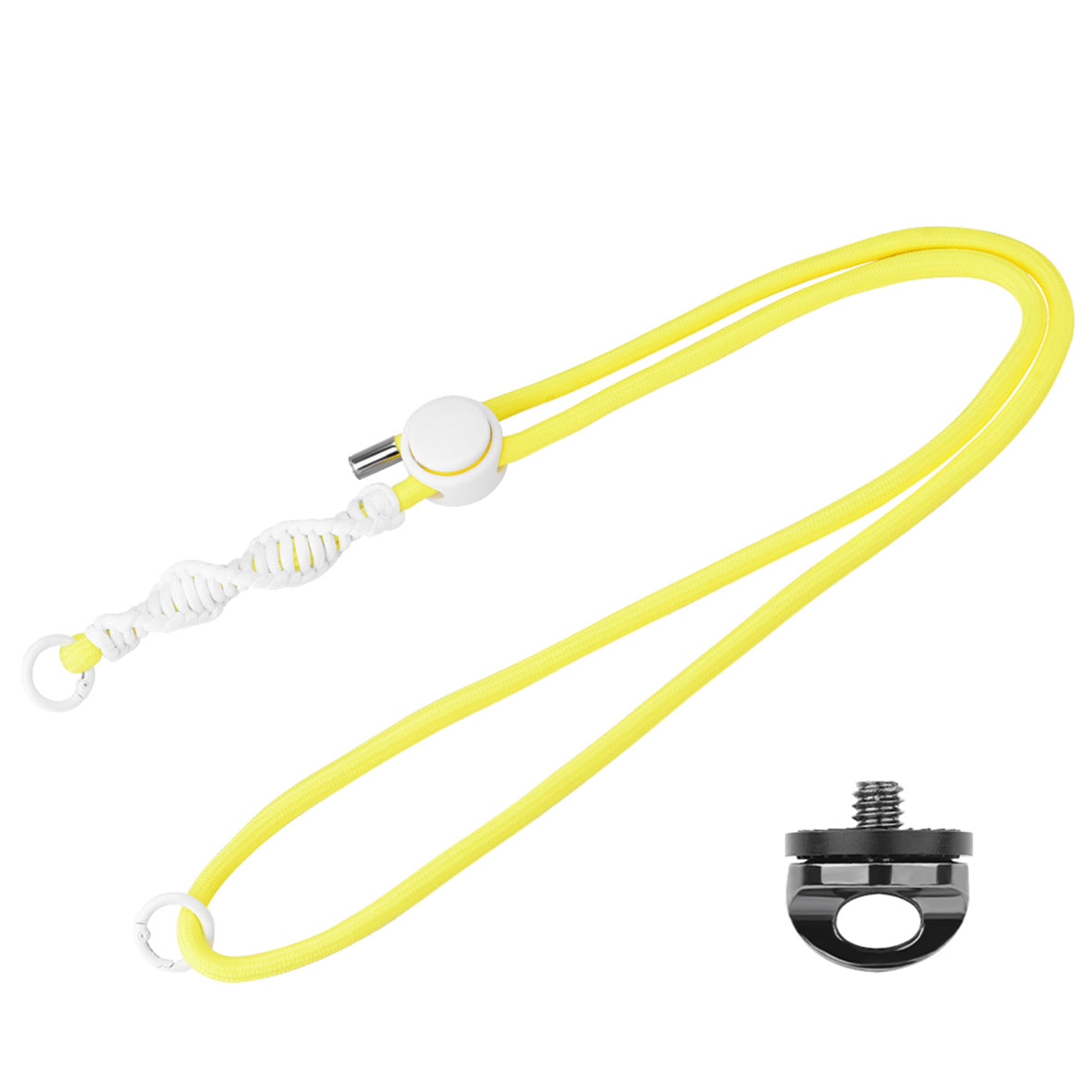 BRDRC POCKET 3 Adjustable Lanyard (Yellow Rope White Knot) PO3014_2