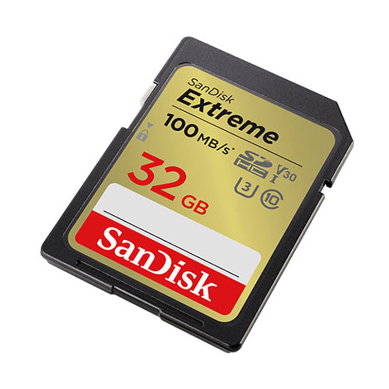 Sandisk Extreme SDHC UHS-I Card 32GB 100MB/s U3 V30 4K UHD BND