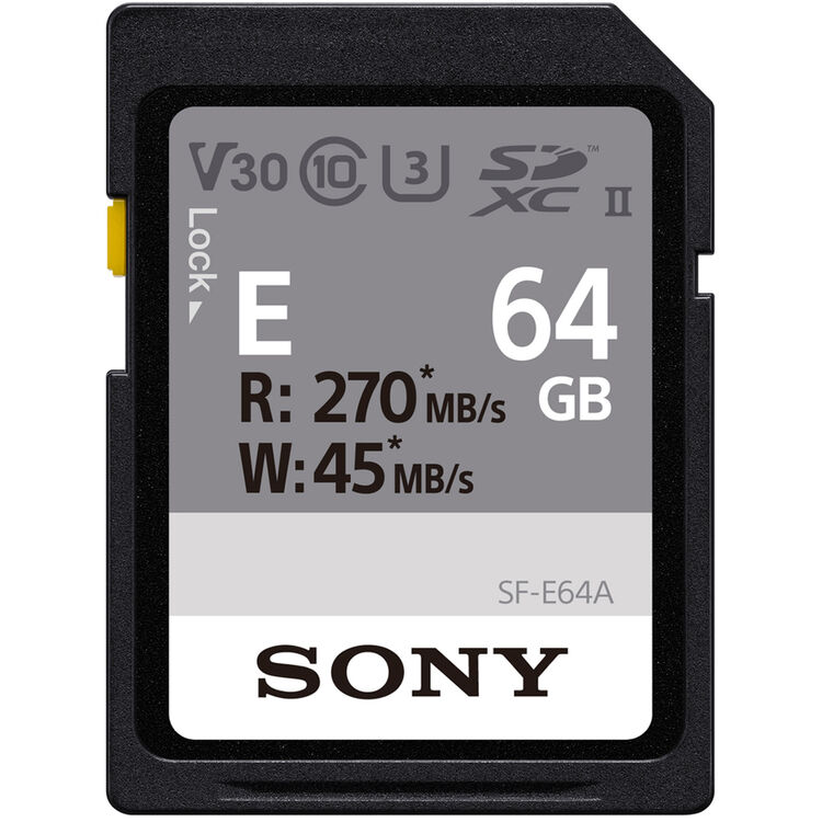 Sony SF-E 64GB Series UHS-II SDXC Memory Card